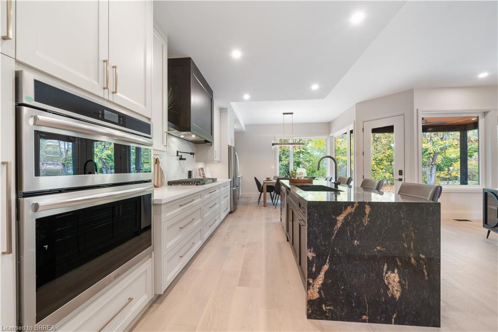 163 Parkside Drive, Brantford, ON - Indoor Photo Showing Kitchen With Upgraded Kitchen