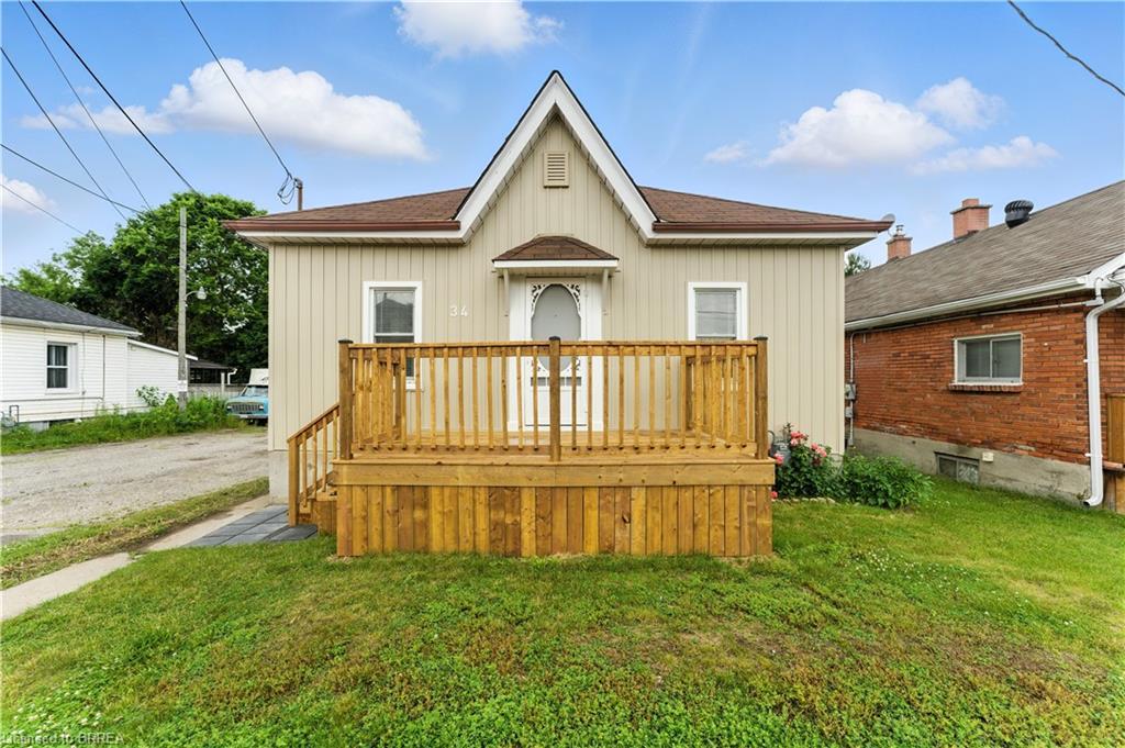 34 North Park Street, Brantford, ON - Outdoor With Deck Patio Veranda With Exterior