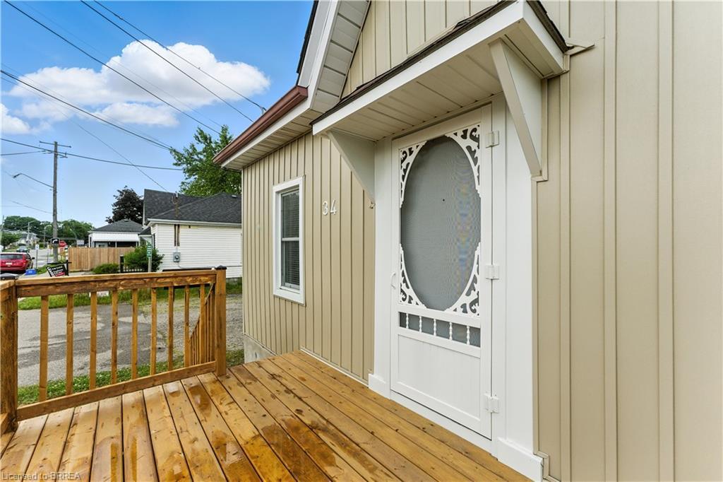 34 North Park Street, Brantford, ON - Outdoor With Deck Patio Veranda With Exterior