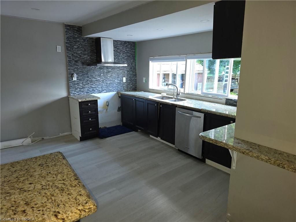 541 Burtch Road, Brantford, ON - Indoor Photo Showing Kitchen With Double Sink