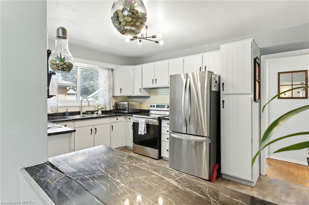 22 Mccammon Street, Paris, ON - Indoor Photo Showing Kitchen With Double Sink