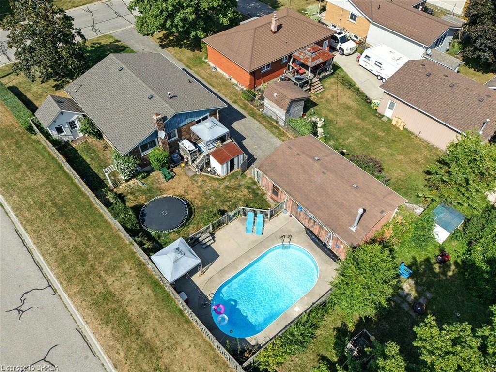 22 Mccammon Street, Paris, ON - Outdoor With In Ground Pool With View