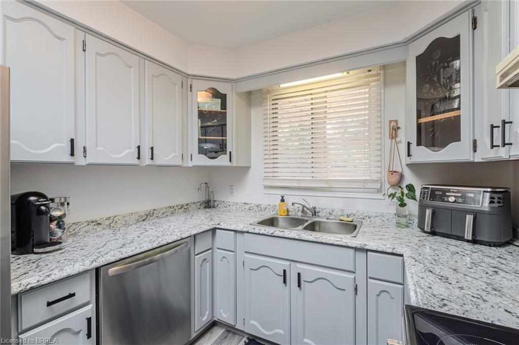 57 Thompson Drive, Port Dover, ON - Indoor Photo Showing Kitchen With Double Sink