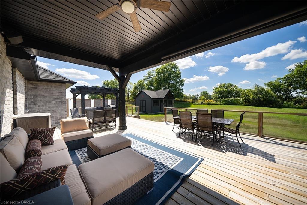 21 Tedley Boulevard, Brantford, ON - Outdoor With Deck Patio Veranda With Exterior