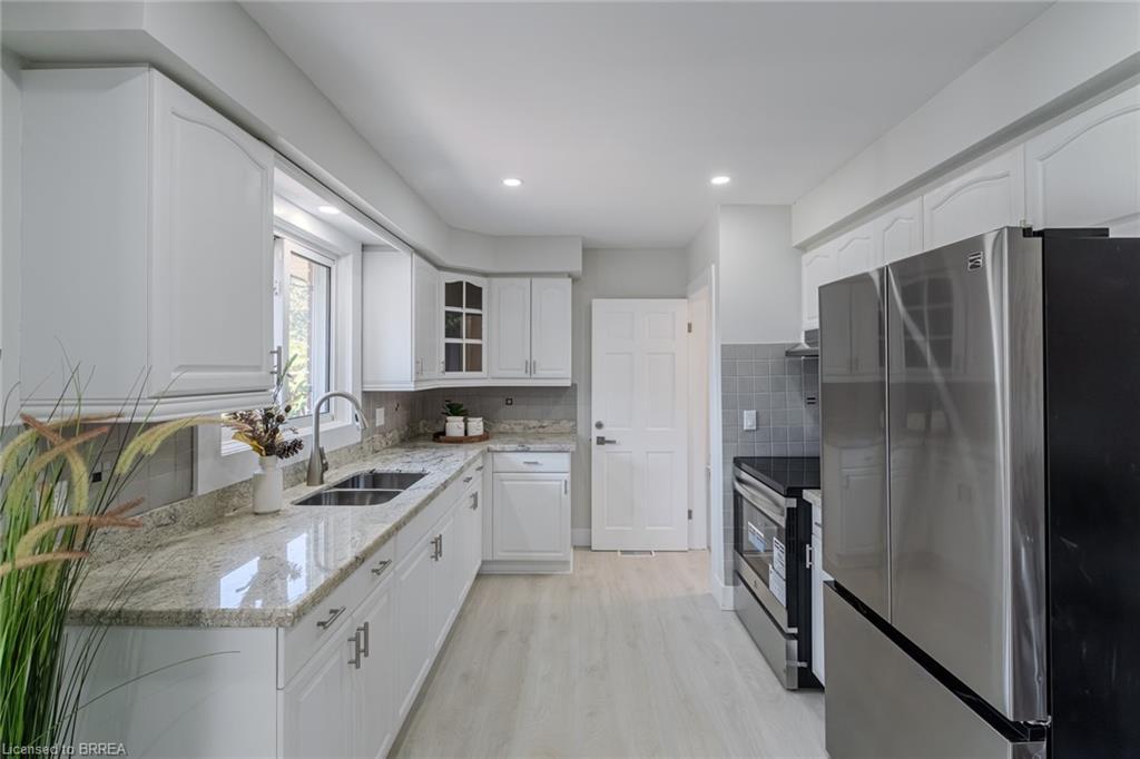 106 Wood Street, Brantford, ON - Indoor Photo Showing Kitchen With Double Sink