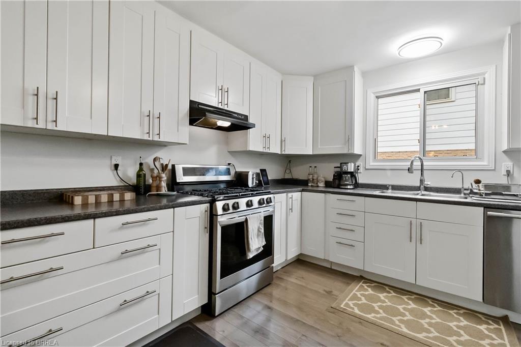 8 Sandy Row, Brantford, ON - Indoor Photo Showing Kitchen With Double Sink