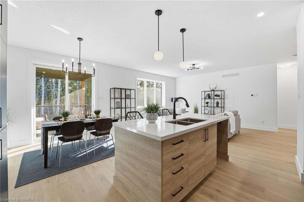 146 Vanrooy Trail, Waterford, ON - Indoor Photo Showing Kitchen With Double Sink