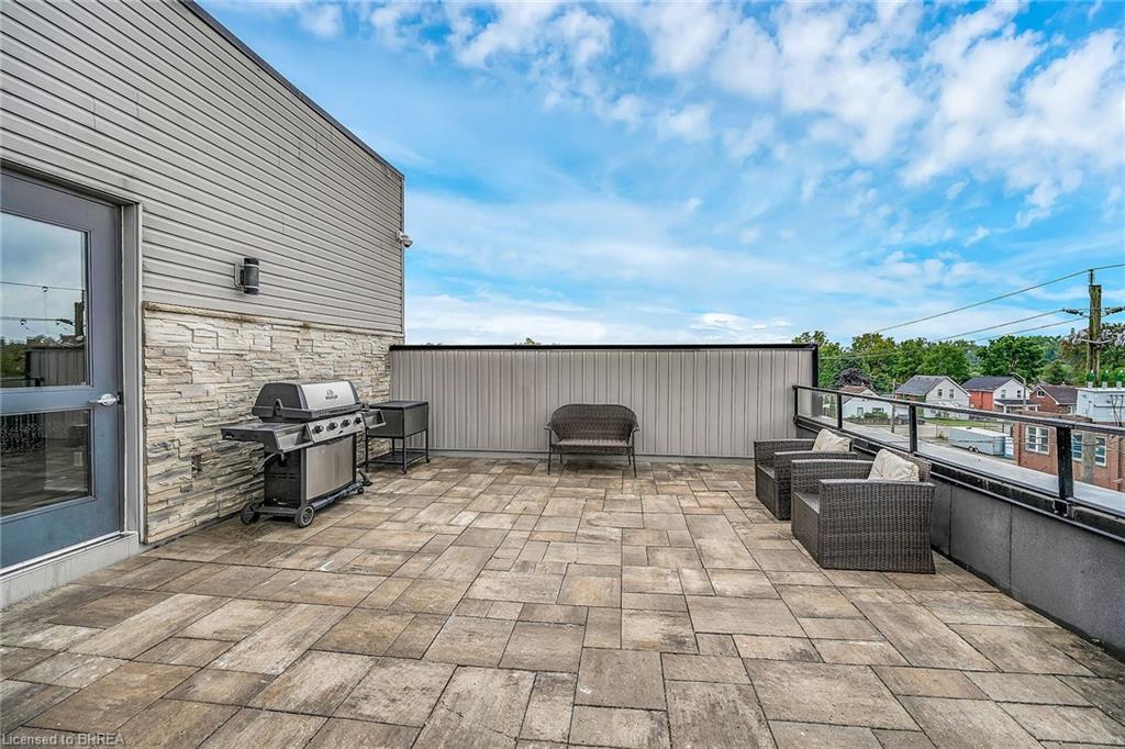 120 B-85 Morrell Street, Brantford, ON - Outdoor With Deck Patio Veranda With Exterior