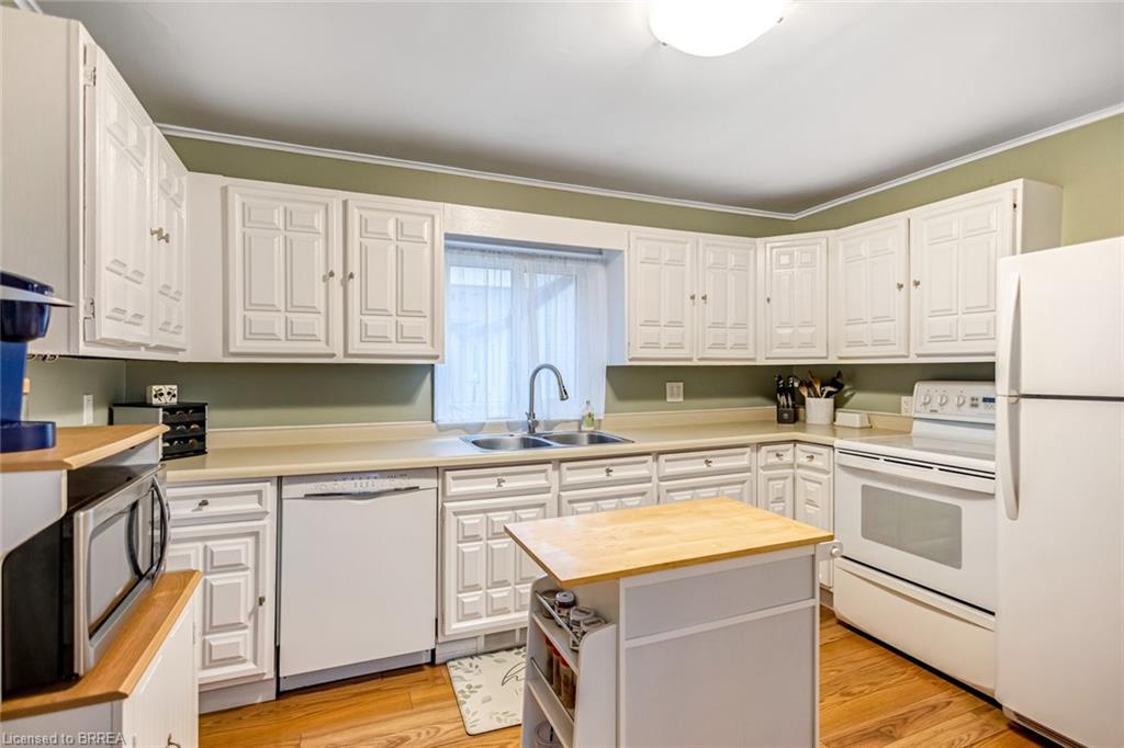 141 Alfred Street, Brantford, ON - Indoor Photo Showing Kitchen With Double Sink