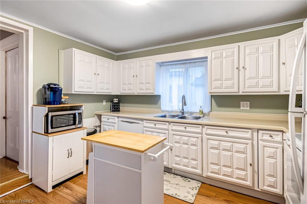 141 Alfred Street, Brantford, ON - Indoor Photo Showing Kitchen With Double Sink