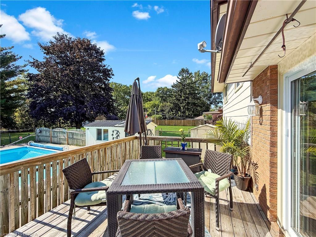 46 Davis Street W, Simcoe, ON - Outdoor With Deck Patio Veranda With Exterior