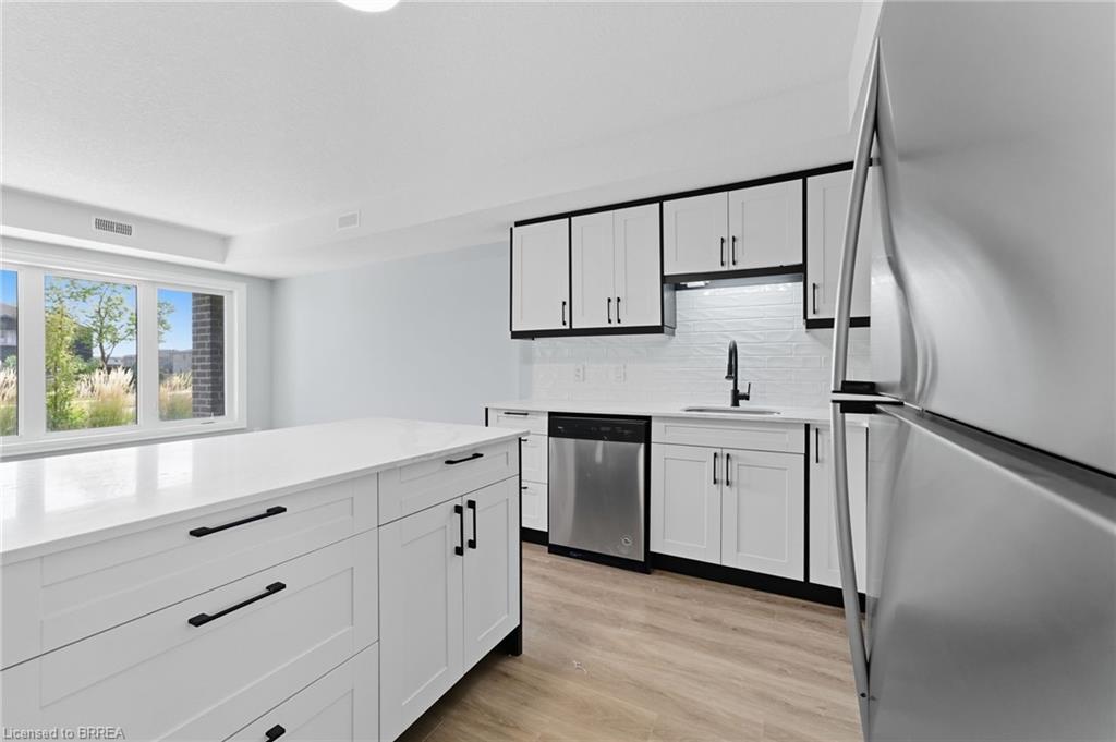 A17-160 Rochefort Street Street, Kitchener, ON - Indoor Photo Showing Kitchen