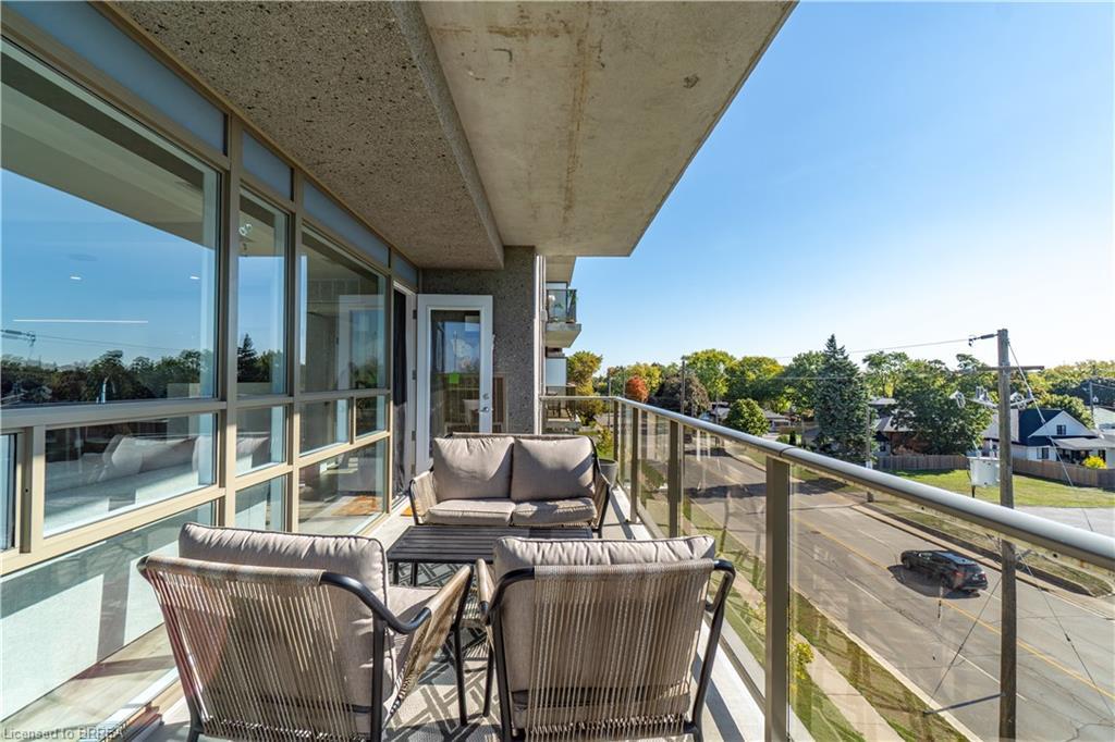 404-34 Norman Street, Brantford, ON - Outdoor With Balcony With Deck Patio Veranda With View With Exterior