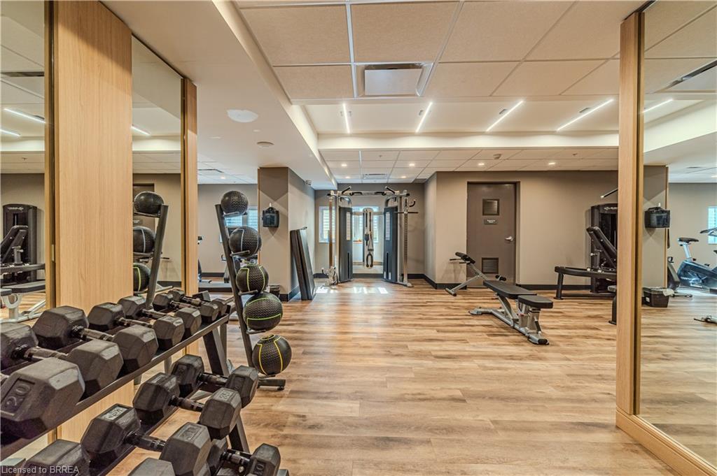 404-34 Norman Street, Brantford, ON - Indoor Photo Showing Gym Room