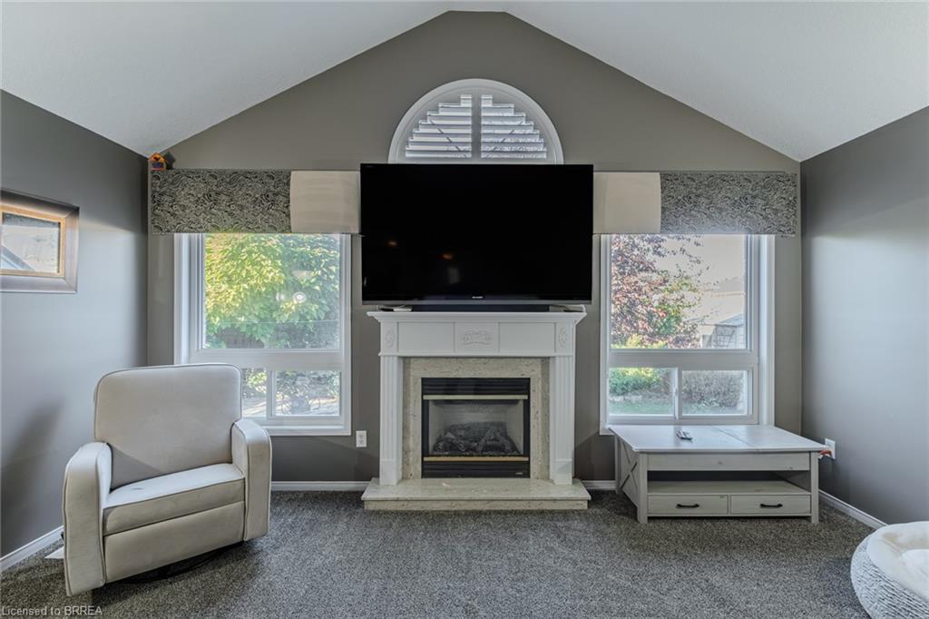 72 Hunter Way, Brantford, ON - Indoor Photo Showing Other Room With Fireplace