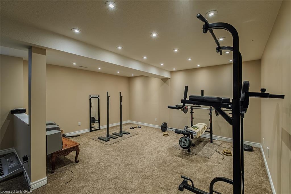 72 Hunter Way, Brantford, ON - Indoor Photo Showing Gym Room