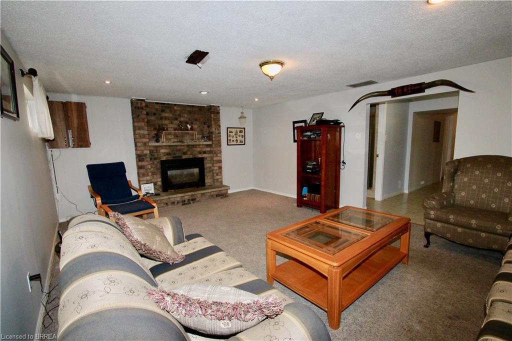388 Brantwood Park Road, Brantford, ON - Indoor Photo Showing Living Room With Fireplace