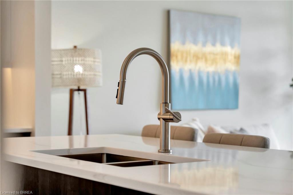 203-7 Grand River Street N, Paris, ON - Indoor Photo Showing Kitchen With Double Sink