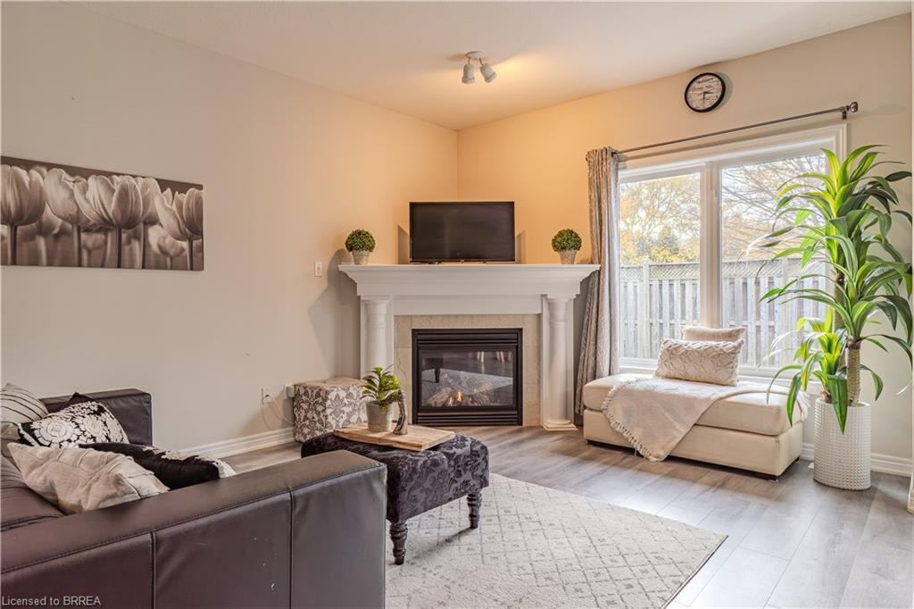 11 Irongate Drive, Paris, ON - Indoor Photo Showing Living Room With Fireplace