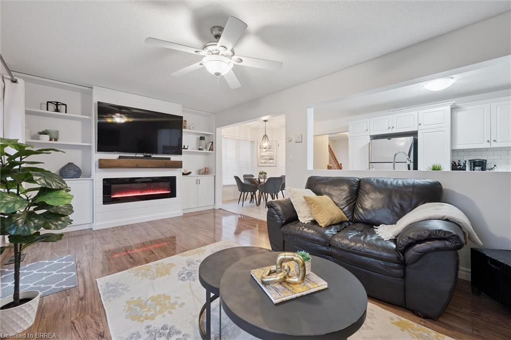 59 Patrick Boulevard, Elora, ON - Indoor Photo Showing Living Room With Fireplace