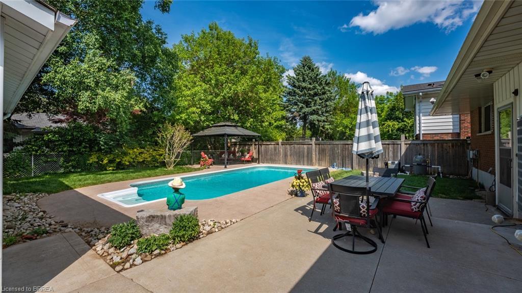 75 Pusey Boulevard, Brantford, ON - Outdoor With In Ground Pool