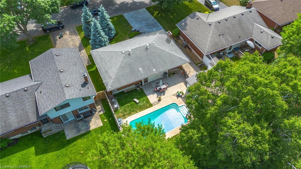 75 Pusey Boulevard, Brantford, ON - Outdoor With In Ground Pool With View