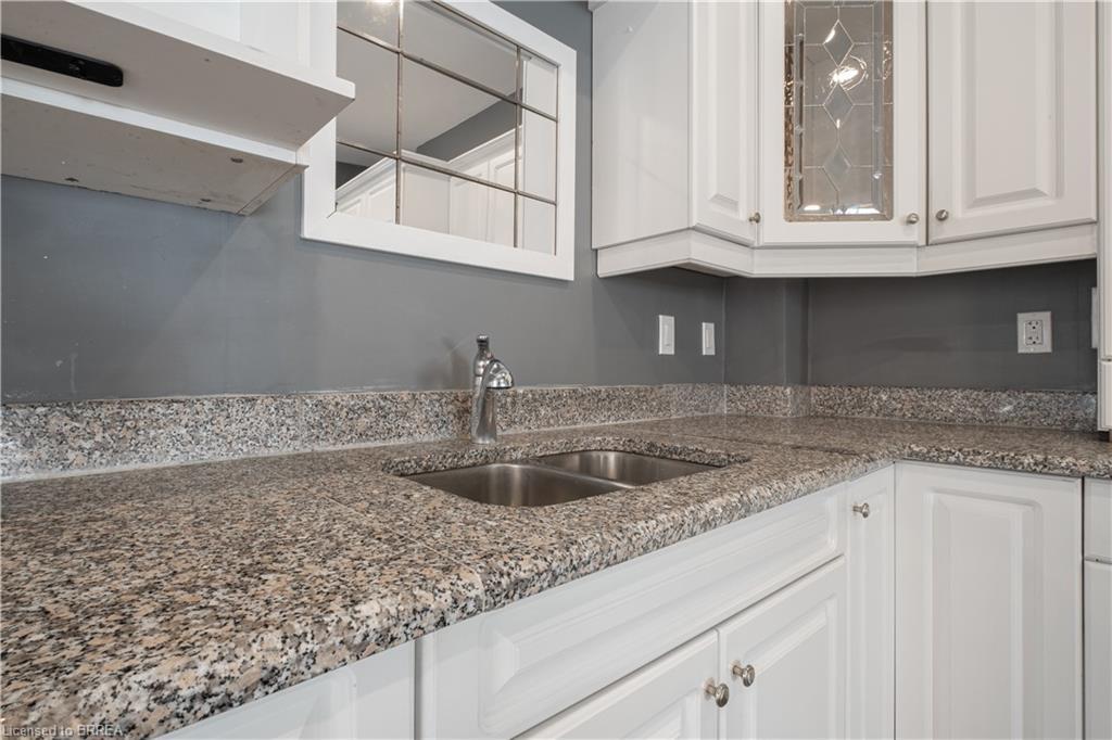 24 Campbell Street, Brantford, ON - Indoor Photo Showing Kitchen With Double Sink