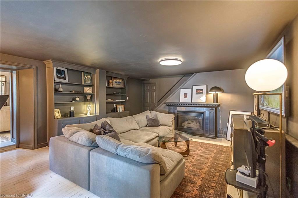 57 Main Street, Paris, ON - Indoor Photo Showing Living Room With Fireplace