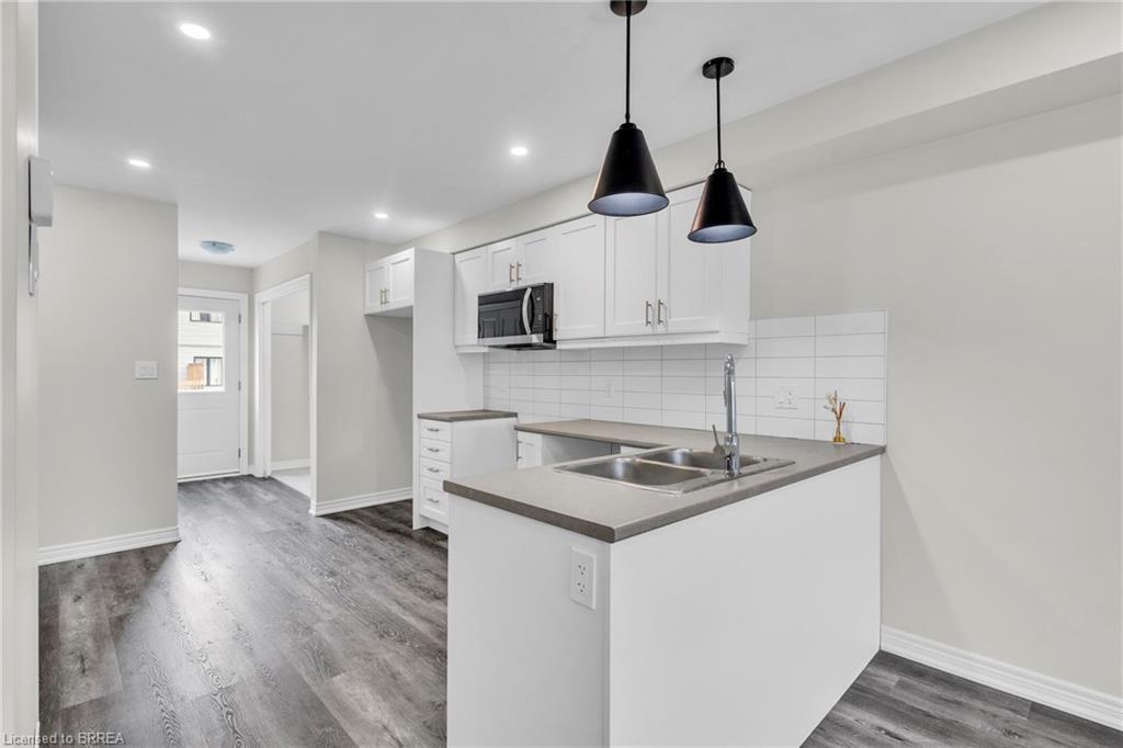165 Grove Street, Simcoe, ON - Indoor Photo Showing Kitchen With Double Sink