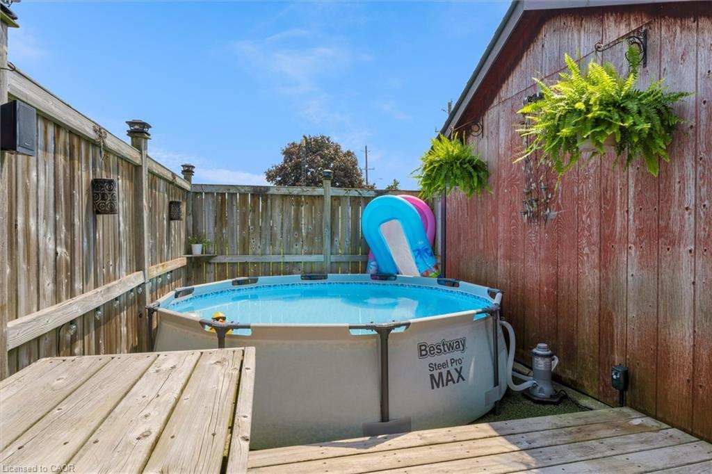 97 Bell Avenue, Hamilton, ON - Outdoor With Above Ground Pool With Exterior
