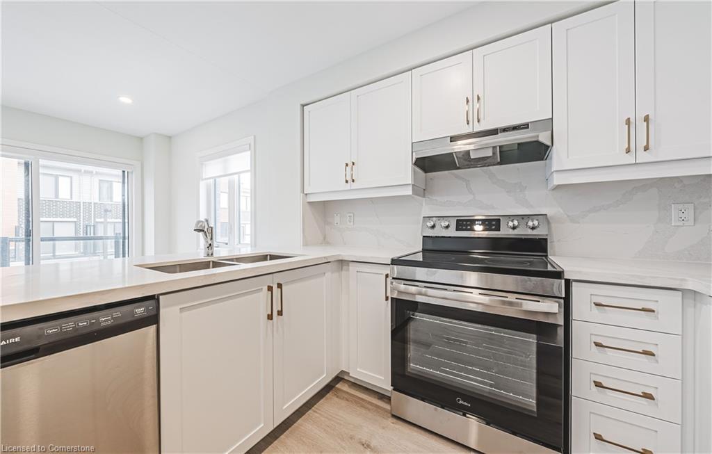 55 Dryden Lane Lane, Hamilton, ON - Indoor Photo Showing Kitchen With Double Sink