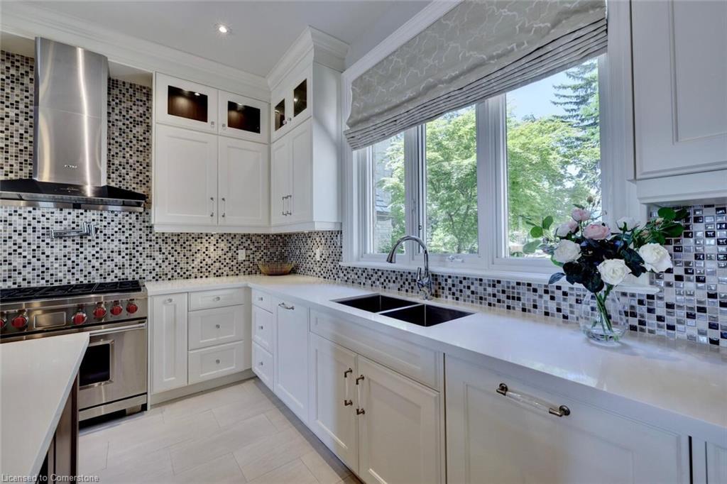 4038 Lakeshore Road, Burlington, ON - Indoor Photo Showing Kitchen With Double Sink