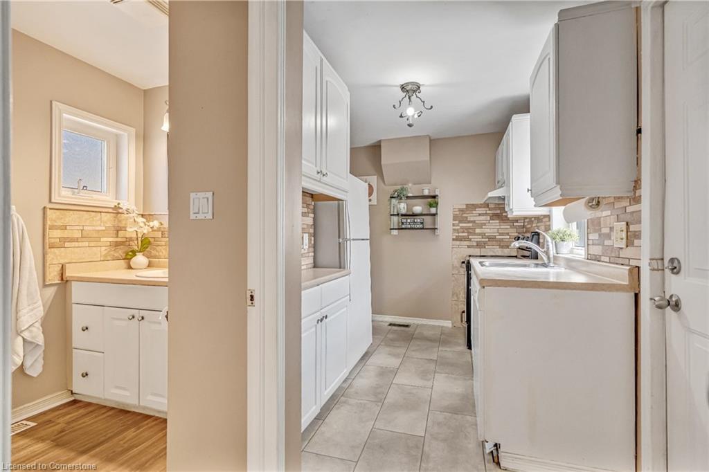 177 Young Street, Hamilton, ON - Indoor Photo Showing Kitchen With Double Sink