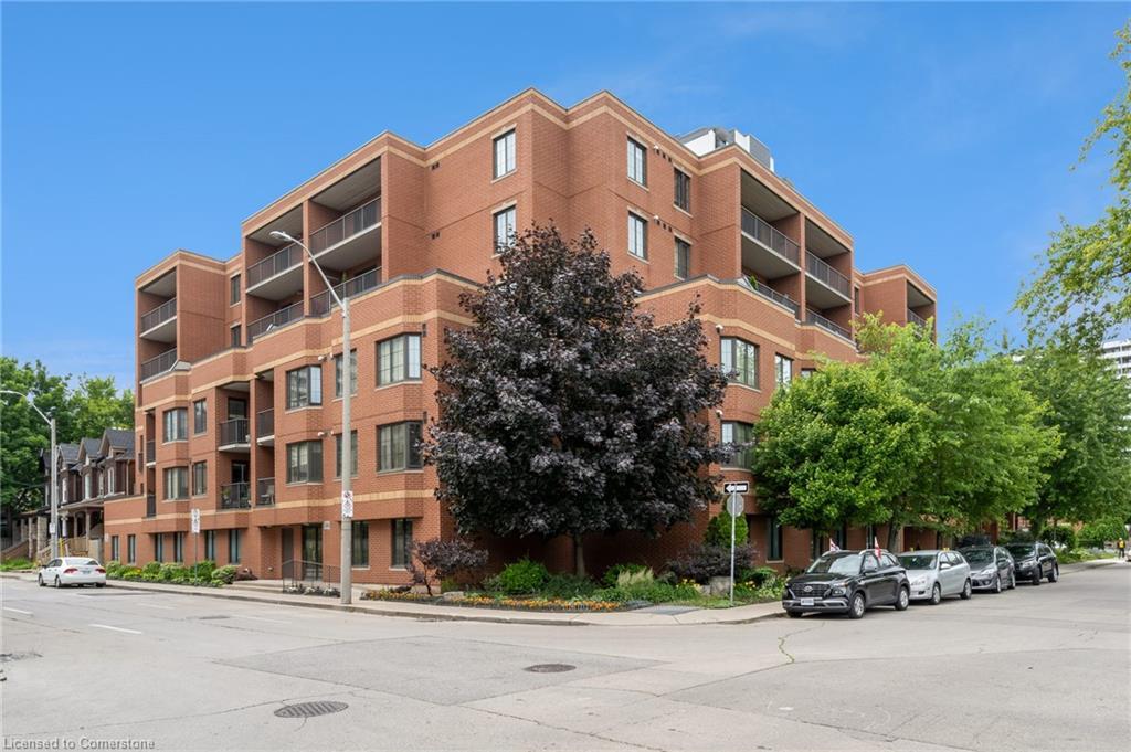209-47 Caroline Street N, Hamilton, ON - Outdoor With Balcony With Facade