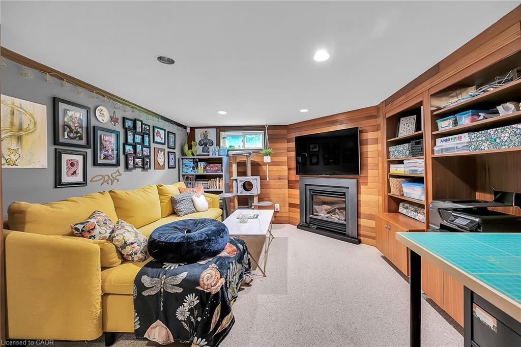 304 Glenholme Avenue, Hamilton, ON - Indoor Photo Showing Living Room With Fireplace
