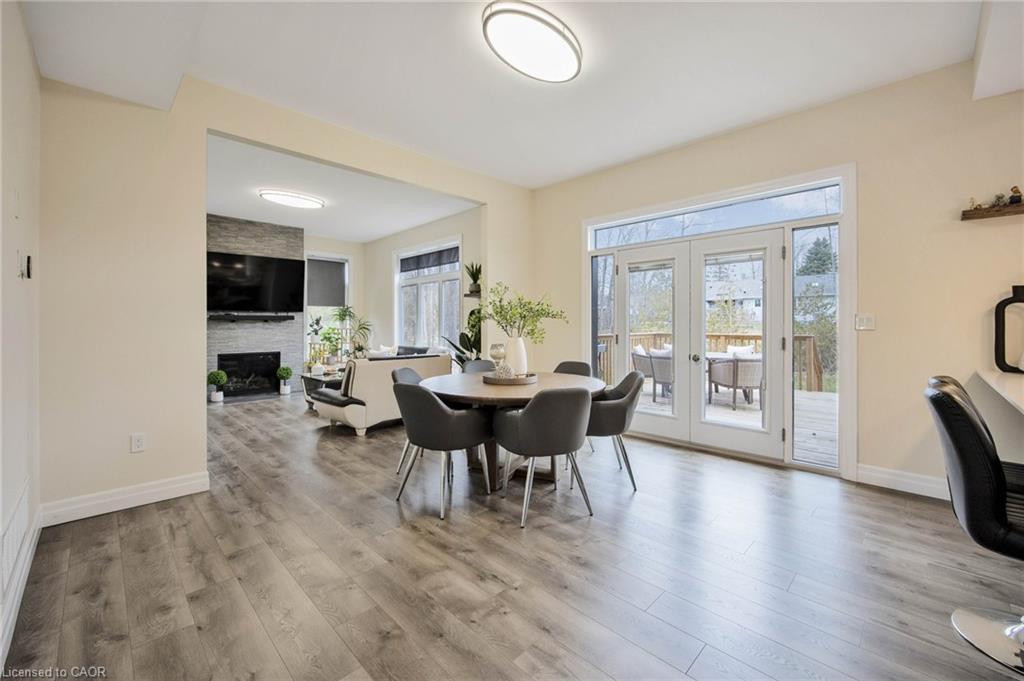 6 Dorothys Drive, Oro-Medonte, ON - Indoor Photo Showing Dining Room With Fireplace