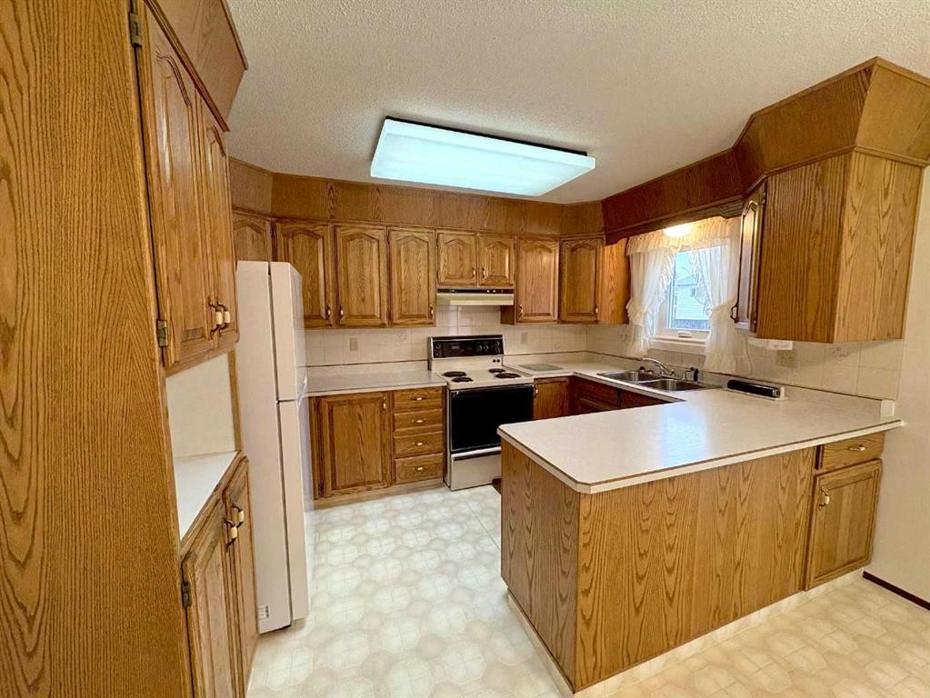 9106 94 Avenue, Lac La Biche, AB - Indoor Photo Showing Kitchen With Double Sink