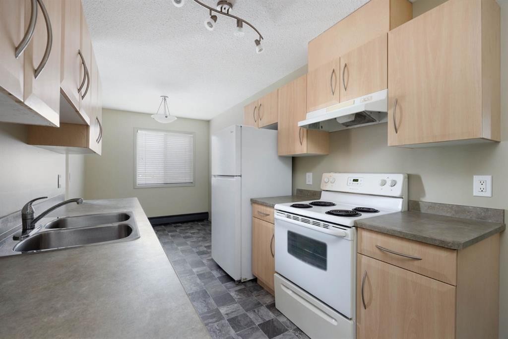 308-8219 Fraser Avenue, Fort Mcmurray, AB - Indoor Photo Showing Kitchen With Double Sink