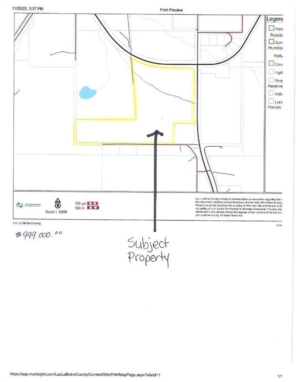 Plan 1120260 Blk 1 Lot 1, Rural Lac La Biche County, AB