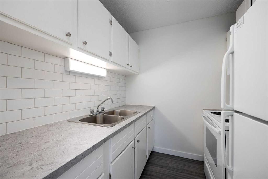 1102-13221 Macdonald Drive, Fort Mcmurray, AB - Indoor Photo Showing Kitchen With Double Sink