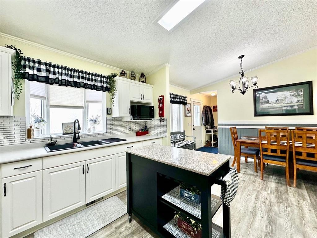 64455 Range Rd 114 Range, Lac La Biche, AB - Indoor Photo Showing Kitchen With Double Sink