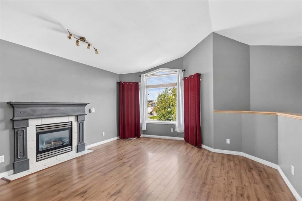337 Diefenbaker Drive, Fort Mcmurray, AB - Indoor Photo Showing Living Room With Fireplace