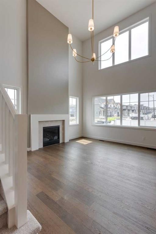 21 Bayview Mews Sw, Airdrie, AB - Indoor With Fireplace