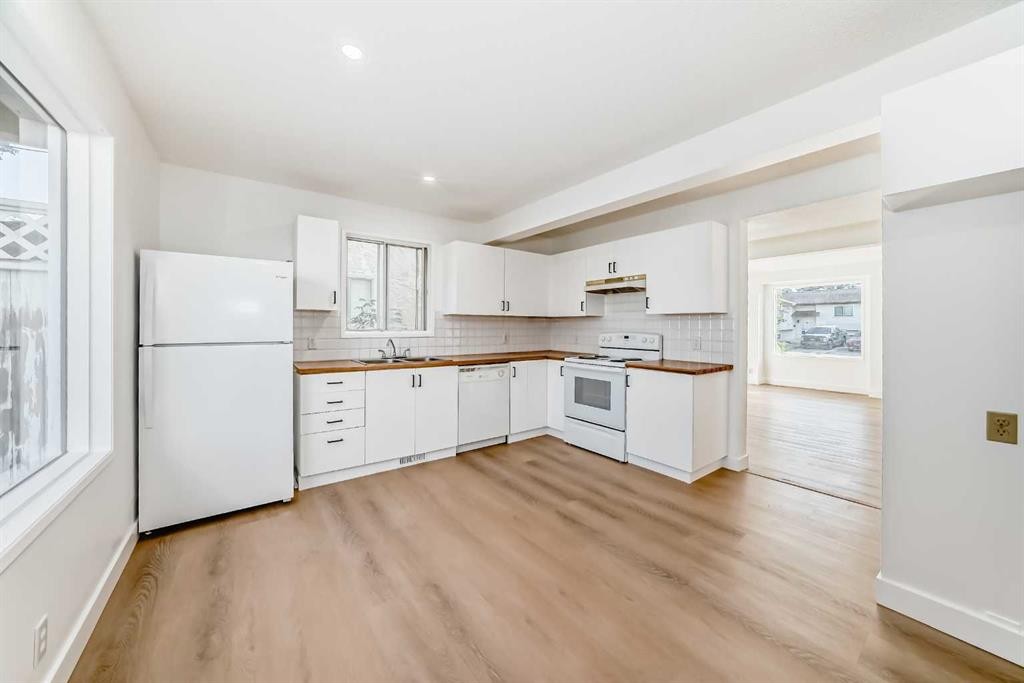7352 59 Avenue, Red Deer, AB - Indoor Photo Showing Kitchen With Double Sink