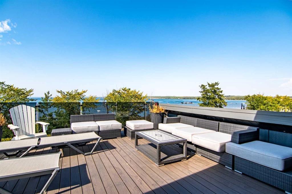 3417 Lakeshore Drive, Sylvan Lake, AB - Outdoor With Deck Patio Veranda