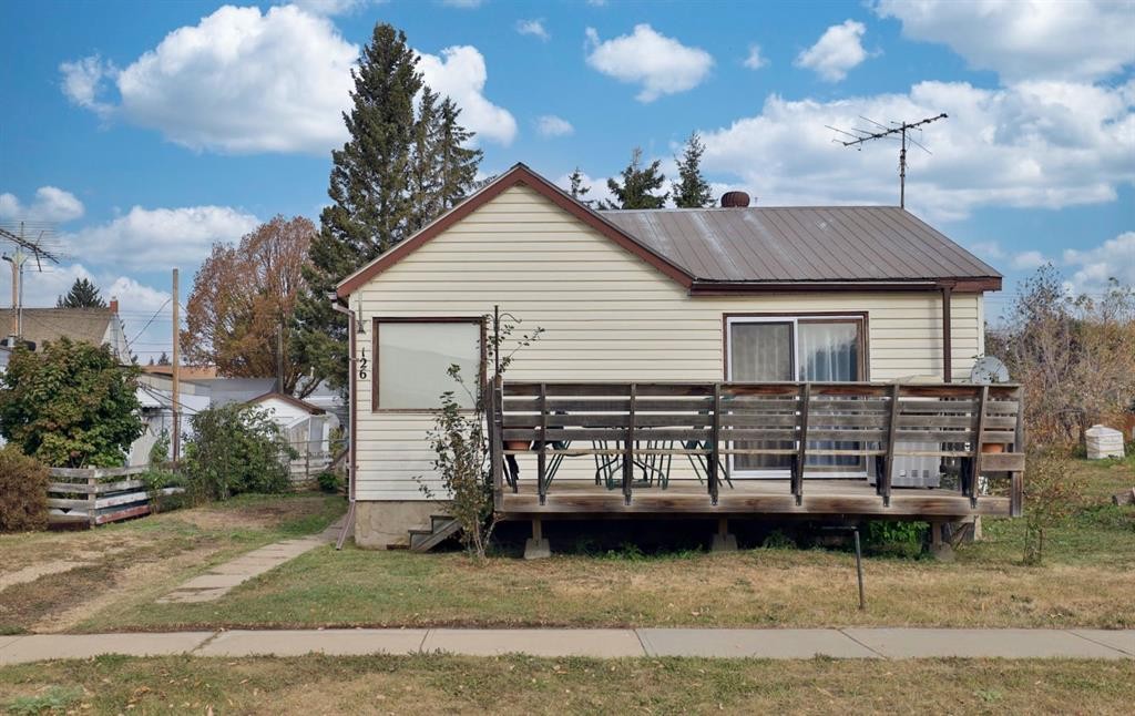 126 Alberta Street, New Norway, AB - Outdoor With Deck Patio Veranda