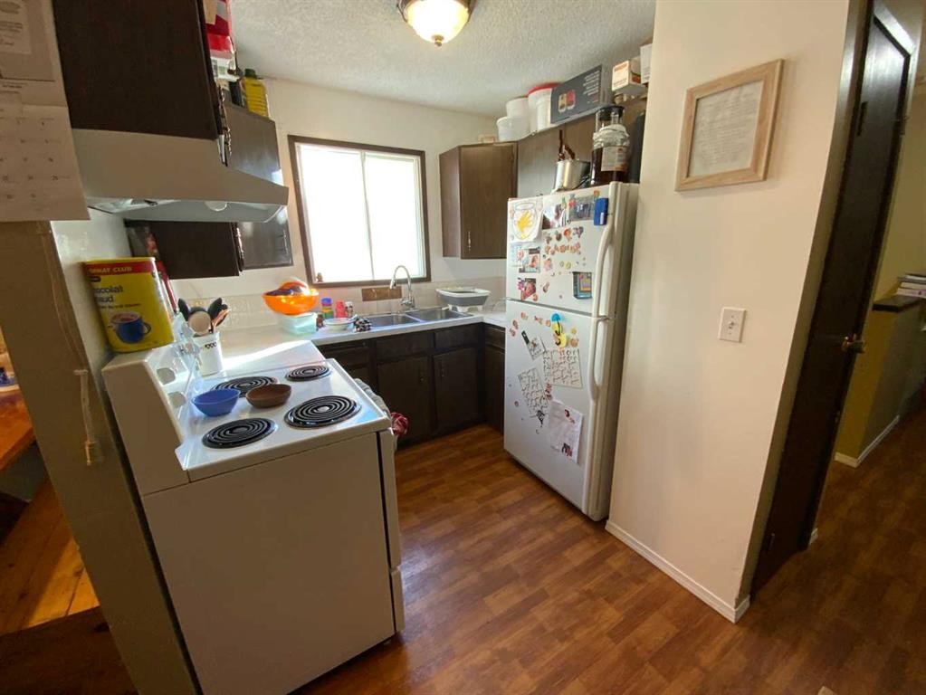 443 4 Avenue Se, Three Hills, AB - Indoor Photo Showing Kitchen With Double Sink