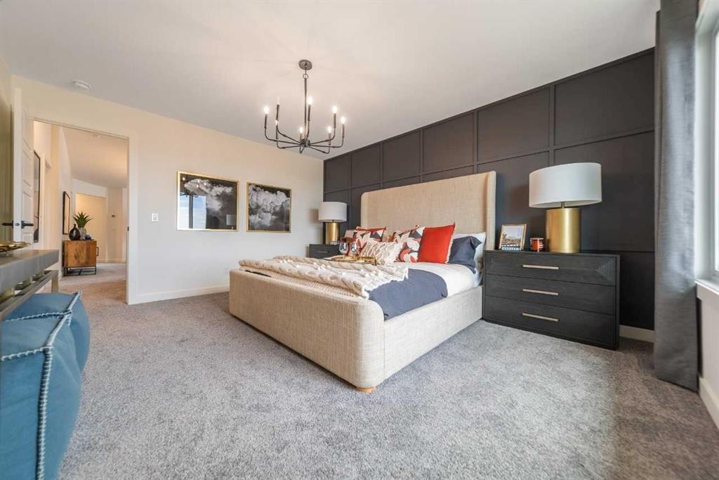 704 Langley Terrace Se, Airdrie, AB - Indoor Photo Showing Bedroom