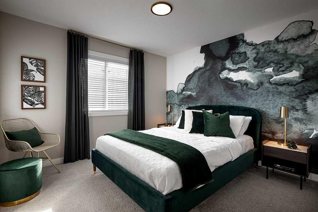 80 Ambledale Crescent Nw, Calgary, AB - Indoor Photo Showing Bedroom