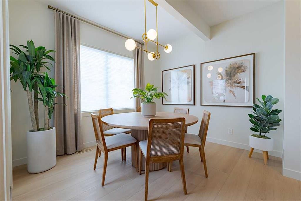 257 Amblestone Crescent Nw, Calgary, AB - Indoor Photo Showing Dining Room